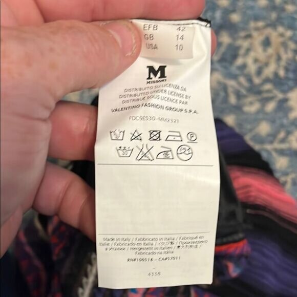 Missoni Striped Multicolor Design Pull-On Women's Skirt Feminine Luxury - Picture 8 of 11